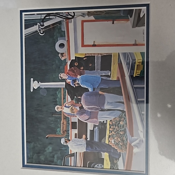 Lloyd Pretty "on the Wharf" print - Picture 4 of 4